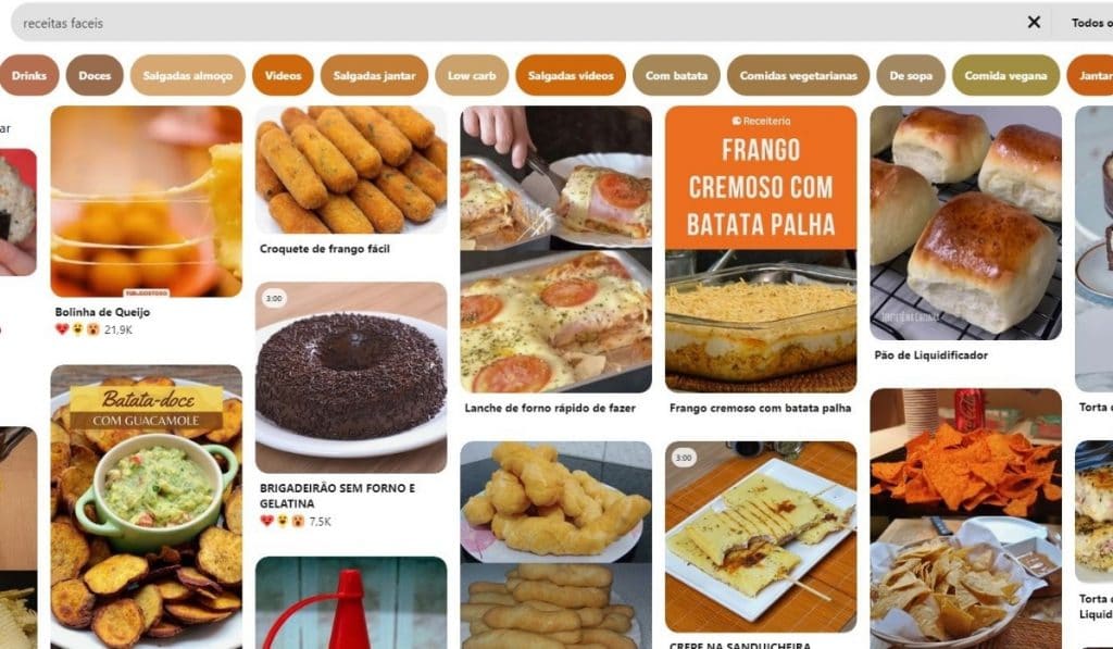 resultados de busca pinterest