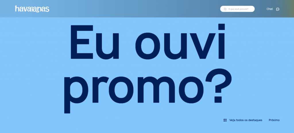 promoção havaianas