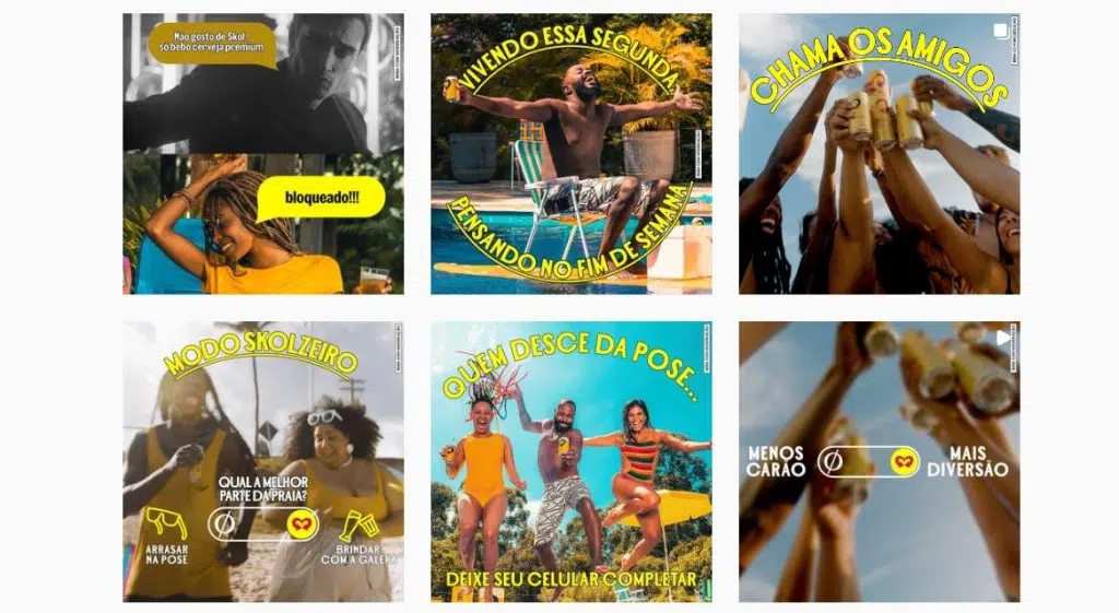 instagram skol - branding digital